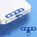 メタル製 スマホストラップ用 背面 シールパッド ネックストラップ ストラップホルダー アクセサリー