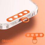メタル製 スマホストラップ用 背面 シールパッド ネックストラップ ストラップホルダー アクセサリー