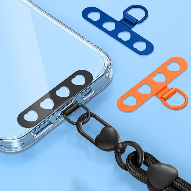 メタル製 スマホストラップ用 背面 シールパッド ネックストラップ ストラップホルダー アクセサリー