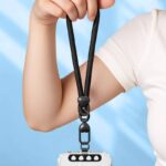 メタル製 スマホストラップ用 背面 シールパッド ネックストラップ ストラップホルダー アクセサリー