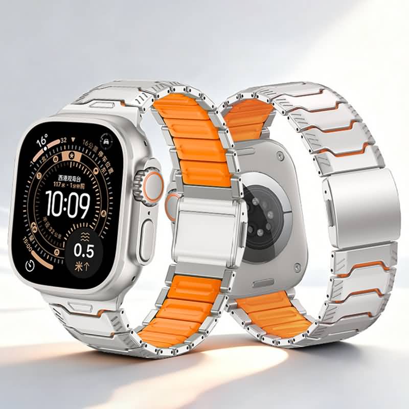 AC02082026014-01 42/44/45/49mm 高級 チタン製 交換用バンド アップルウォッチ バンド Apple watch series8 /7/ 6/ 5 腕時計バンド