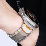 42/44/45/49mm 高級 チタン製 交換用バンド アップルウォッチ バンド Apple watch series8 /7/ 6/ 5 腕時計バンド 金具 全4色 SKU:AC02082026014 - Image 15