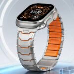 42/44/45/49mm 高級 チタン製 交換用バンド アップルウォッチ バンド Apple watch series8 /7/ 6/ 5 腕時計バンド