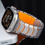 42/44/45/49mm 高級 チタン製 交換用バンド アップルウォッチ バンド Apple watch series8 /7/ 6/ 5 腕時計バンド 金具 全4色 SKU:AC02082026014 - Image 7