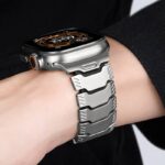 42/44/45/49mm 高級 チタン製 交換用バンド アップルウォッチ バンド Apple watch series8 /7/ 6/ 5 腕時計バンド 金具 全4色 SKU:AC02082026014 - Image 3