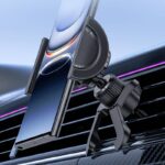 エアコン吹出口 強磁力 スマホホルダー 車載ホルダー 360度転回可能