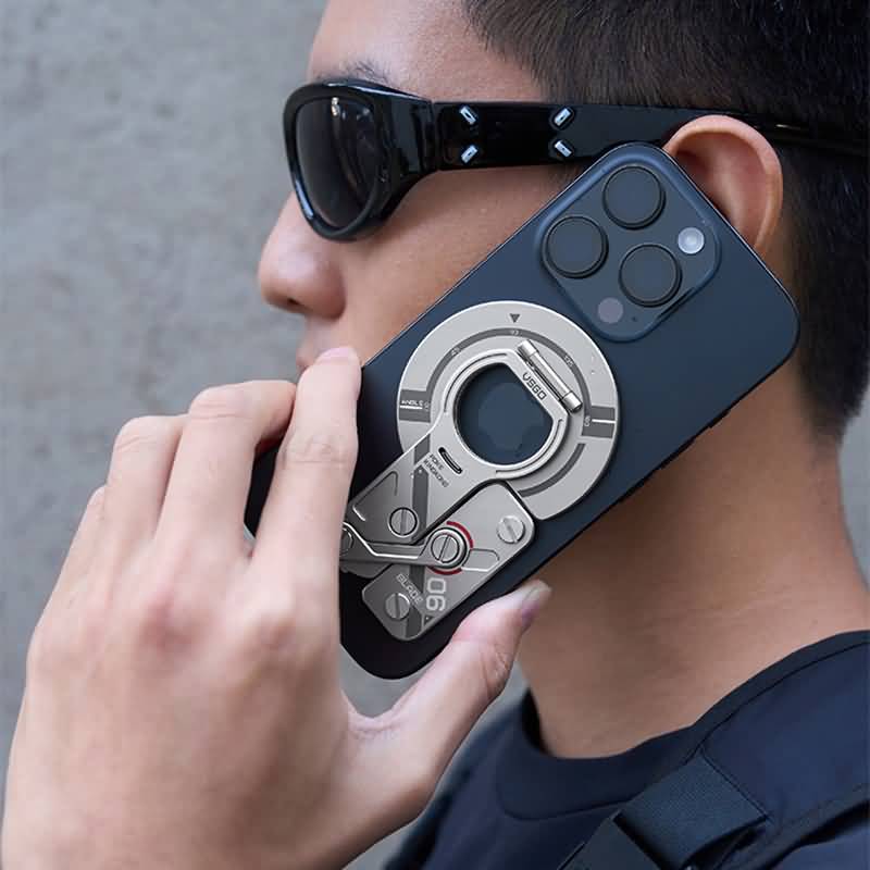 多機能適用 折れ畳式 スマホスタンド ホルダー 360度角度自由転回 Magsafe対応 スマホ スタンド 多場所対応可能 スマートフォンホルダー