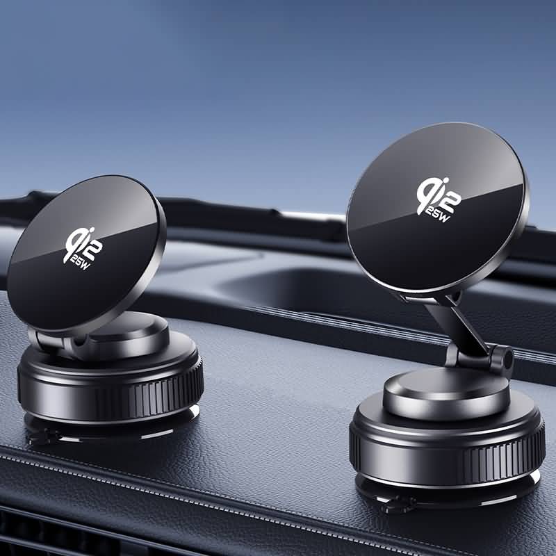 AC02132026017-4 Qi2.2 MagSafe対応 強磁力 車載ホルダー PD25W マグネット式 真空 スマホホルダー 多機能スマホホルダー 携帯電話ホルダー 360度回転 電動真空吸着式スマホホルダーSKU:AC02132026017 - Image 1