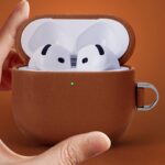 Airpods 4 2in1 本革 ケース AirPods3 第三世代 本革  Airpods Pro 2 カバー エアーポッズ カバー 全7色 SKU:AC02132026020 - 画像 (4)