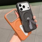 iPhone17 背面型ケース iphone16 背面型ケース magsafe対応ケース iPhone 16 Pro Max PUレザー ケース