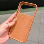 iPhone17 背面型ケース iphone16 背面型ケース magsafe対応ケース iPhone 16 Pro Max PUレザー ケース