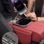 車用アームレスト収納ボックス  車内収納ボックス  電話ホルダー 隙間収納 ウォーターボトル  スマホ カー用品 ドライブ 車用品 カー用品 全5色 SKU:AC02142026001 - Image 12