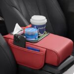 車用アームレスト収納ボックス  車内収納ボックス  電話ホルダー 隙間収納 ウォーターボトル  スマホ カー用品 ドライブ 車用品 カー用品 全5色 SKU:AC02142026001 - Image 9