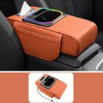 車用アームレスト収納ボックス  車内収納ボックス  電話ホルダー 隙間収納 ウォーターボトル  スマホ カー用品 ドライブ 車用品 カー用品 全5色 SKU:AC02142026001 - Image 3