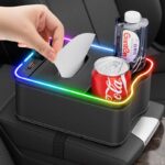 車用アームレスト収納ボックス  車内収納ボックス  電話ホルダー 隙間収納 ウォーターボトル  スマホ カー用品 ドライブ 車用品 カー用品 全5色 SKU:AC02142026002 - Image 10