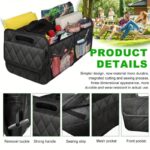 トランク 収納 ボックス  メッシュポケット付き 車用収納ボックス 折りたたみ 収納ケース トランクボックス 全2色 SKU:AC02252026031 - 画像 (2)