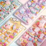 [ロット要求10枚] ふわふわ もちもち シール 【1枚】立体 シール ぷくぷくシール 3Dシール  全8種類 SKU:AC10262025001 - Image 3