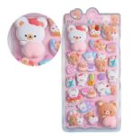 [ロット要求10枚] ふわふわ もちもち シール 【1枚】立体 シール ぷくぷくシール 3Dシール  全8種類 SKU:AC10262025001 - Image 5
