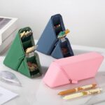立てられるペンケース ペン立て  ペンポーチ シリコン ポーチ  筆記用具 文房具 全8色 SKU:AC02282026002