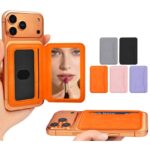 iPhone・スマホ 通用Magsafe対応ケース 強力磁 ケース 角度調節可能 折れ畳式 カード収納可能 ケース