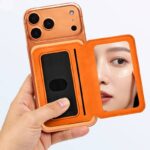 iPhone・スマホ 通用Magsafe対応ケース 強力磁 ケース 角度調節可能 折れ畳式 カード収納可能 ケース