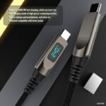 USB-C to USB-C 急速充電ケーブル 240W超急速充電 E-Markerチップ搭載 高耐久ナイロン編み  480Mbpsデータ転送 Type-C to Type-Cケーブル SKU:AC0228202609 - Image 3