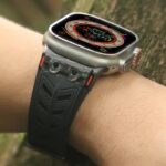 アップルウォッチ バンド Apple Watch 49mm S11 46mm 45/44/42mm 高品質 FKM ラバー フッ素ゴム ラバー ベルト 耐熱性 耐油性 アップルウォッチ バンド ベルト