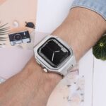 Quick view Add to compare Add to wishlist アップルウォッチ ケース 一体型 バンド メタル製バンド Apple Watch 44mm 45mm 合金 ベルト appleWatch ベルト