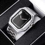 Quick view Add to compare Add to wishlist アップルウォッチ ケース 一体型 バンド メタル製バンド Apple Watch 44mm 45mm 合金 ベルト appleWatch ベルト