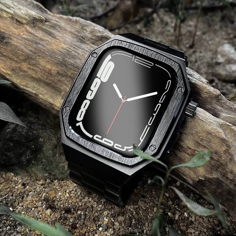 Quick view Add to compare Add to wishlist アップルウォッチ ケース 一体型 バンド メタル製バンド Apple Watch 44mm 45mm 合金 ベルト appleWatch ベルト