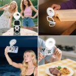 自撮りライト 撮影用ライト MagSafe スマホライト 折りたたむ USB充電式 撮影用