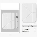 iPad Air4/5/6/7 手帳型 ケース スタンド機能 ストラップ付属 アップル アイパッド