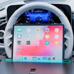 運転席 取付カンタン 車載テーブル 車用 ハンドル テーブル ステアリングテーブル 車用トレイ PC作業と食事に最適