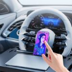 運転席 取付カンタン 車載テーブル 車用 ハンドル テーブル ステアリングテーブル 車用トレイ PC作業と食事に最適