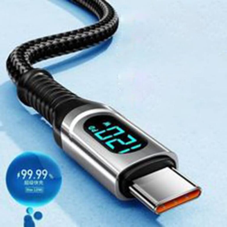 Type-C to Type-C PD対応最大120W 急速充電 1m /2m Type-c 充電ケーブル LEDデジタル電源表示 USB PD ケーブル 高性能充電ケーブル