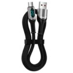 Type-C to Type-C PD対応最大120W 急速充電 1m /2m Type-c 充電ケーブル LEDデジタル電源表示 USB PD ケーブル 高性能充電ケーブル