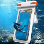 防水ポーチ スマホ防水 ケース IPX8防水規格 PVC製 携帯防水ケース 完全防水ケース