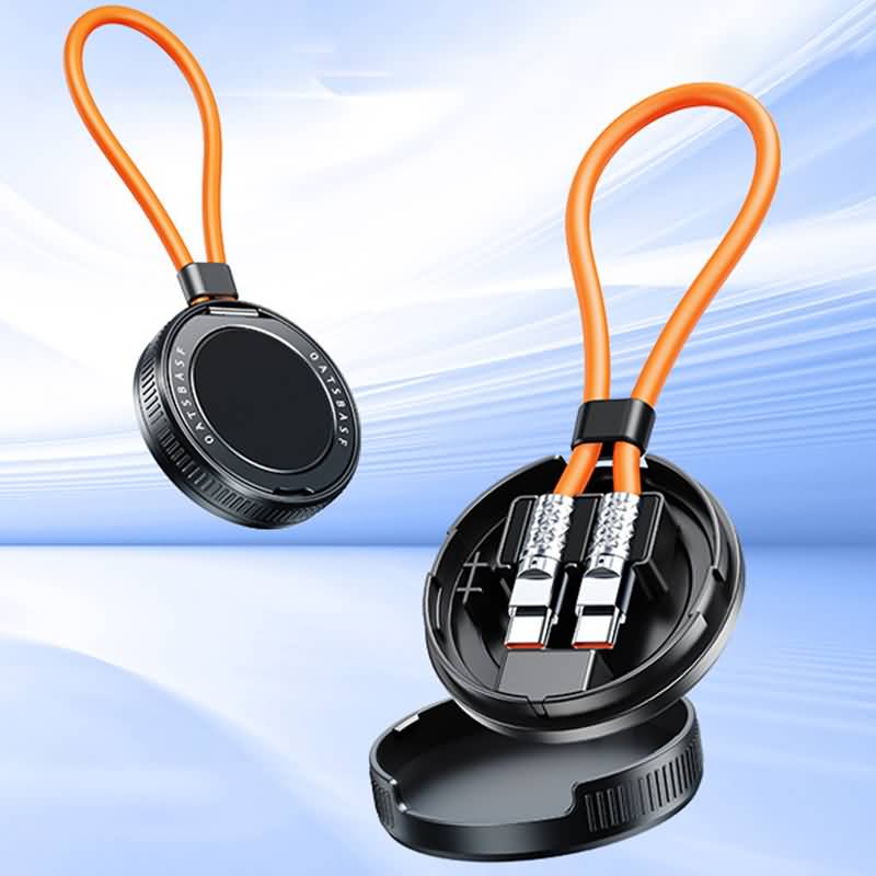 USB-C コネクタ キーホルダータイプ マグネットリングホルダー付き急速充電ケーブル Apple Watch磁気充電 to USB C ケーブル キーホルダータイプ