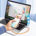 USB-C コネクタ キーホルダータイプ マグネットリングホルダー付き急速充電ケーブル Apple Watch磁気充電 to USB C ケーブル キーホルダータイプ