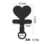 シリコン製 スマホストラップ用 背面 シールパッド 0.75mm ネックストラップ ストラップホルダー