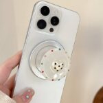 スマホグリップ Magsafe 対応 グリップホルダー 超強力磁石搭載 落下防止