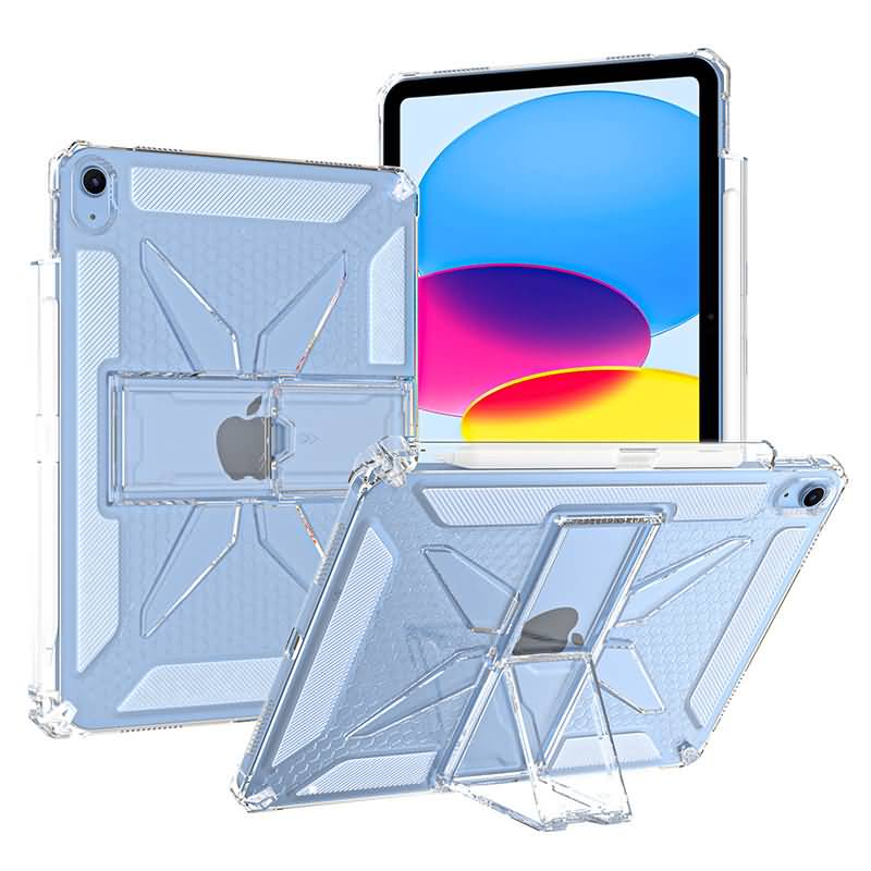 AC03192026062-1 iPad Air 11 (2025)背面型ケース スタンド機能 2in1 PC+TPU アップル アイパッド カバー
