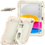 iPad Air 11 (2025）背面型ケース スタンド機能 PC+TPU アップル アイパッド 背面型ケース カバー iPad ケース
