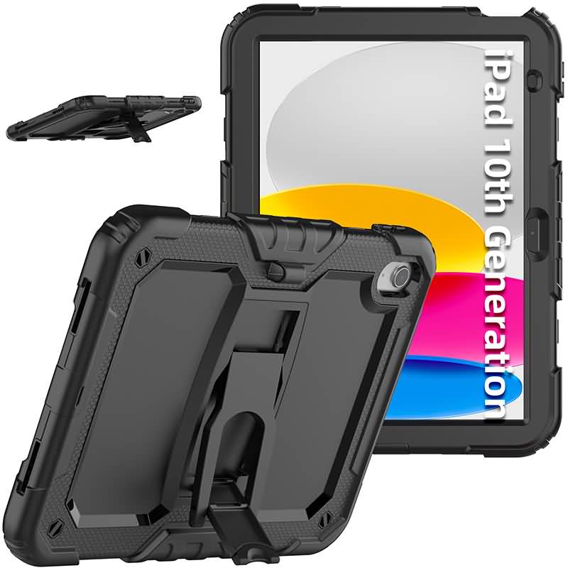AC03202026001-10 iPad Air 11 (2025)背面型ケース スタンド機能 PC+TPU アップル アイパッド 背面型ケース カバー iPad ケース