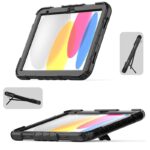 iPad Air 11 (2025）背面型ケース スタンド機能 PC+TPU アップル アイパッド 背面型ケース カバー iPad ケース