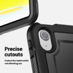 iPad Air 11 (2025）背面型ケース スタンド機能 PC+TPU アップル アイパッド 背面型ケース カバー iPad ケース iPad 11th 2025 ケース