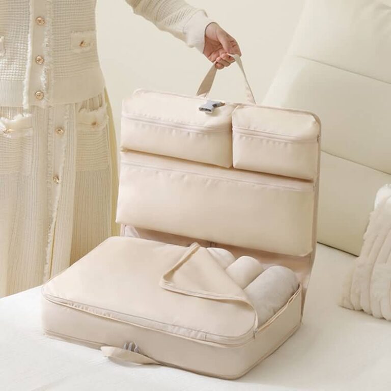 トラベルポーチ 圧縮 6点セット トラベルポーチ 圧縮 トラベルポーチ 靴 ワンピース 45*32*15 便利旅行圧縮バッグ アレンジケース