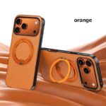 iPhone17 合成革 背面型 ケース magsafe対応ケース iPhone17ケース iPhone17pro ケース