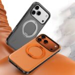 iPhone17 合成革 背面型 ケース magsafe対応ケース iPhone17ケース iPhone17pro ケース