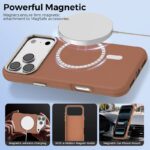 iPhone17 合成革 背面ケース magsafe対応ケース iPhone17ケース iPhone17pro ケース スマホケース
